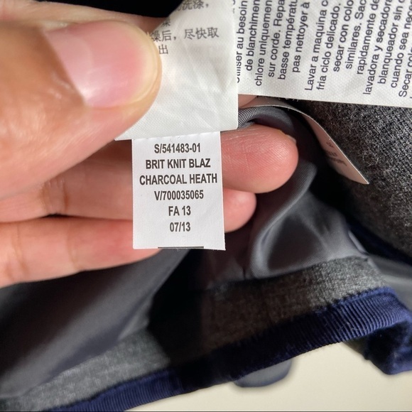 GAP Grey And Blue Two Button Blazer 12 - Picture 9 of 9